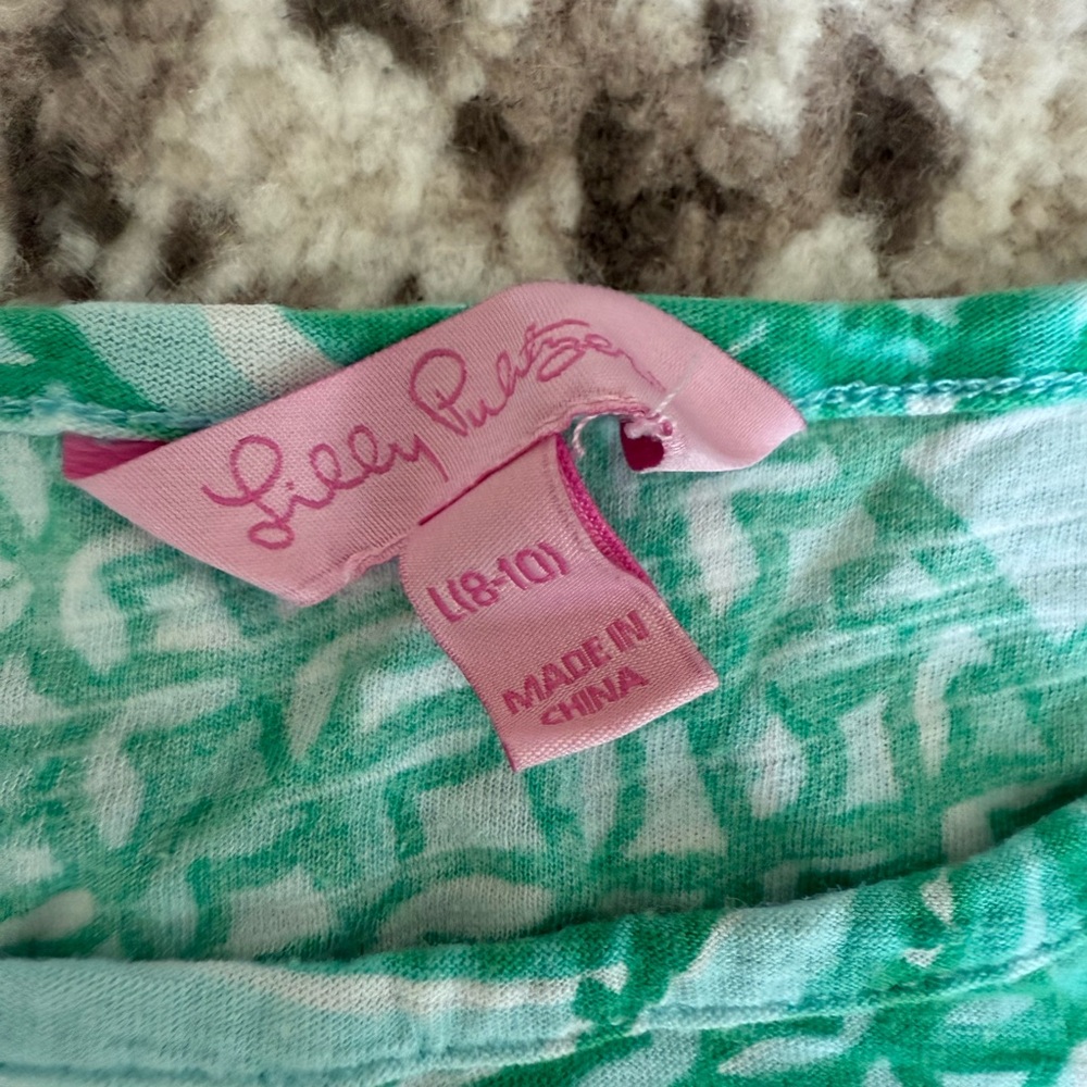 Lilly Pulitzer Vibrant Green dress for girls size 8-10 girls